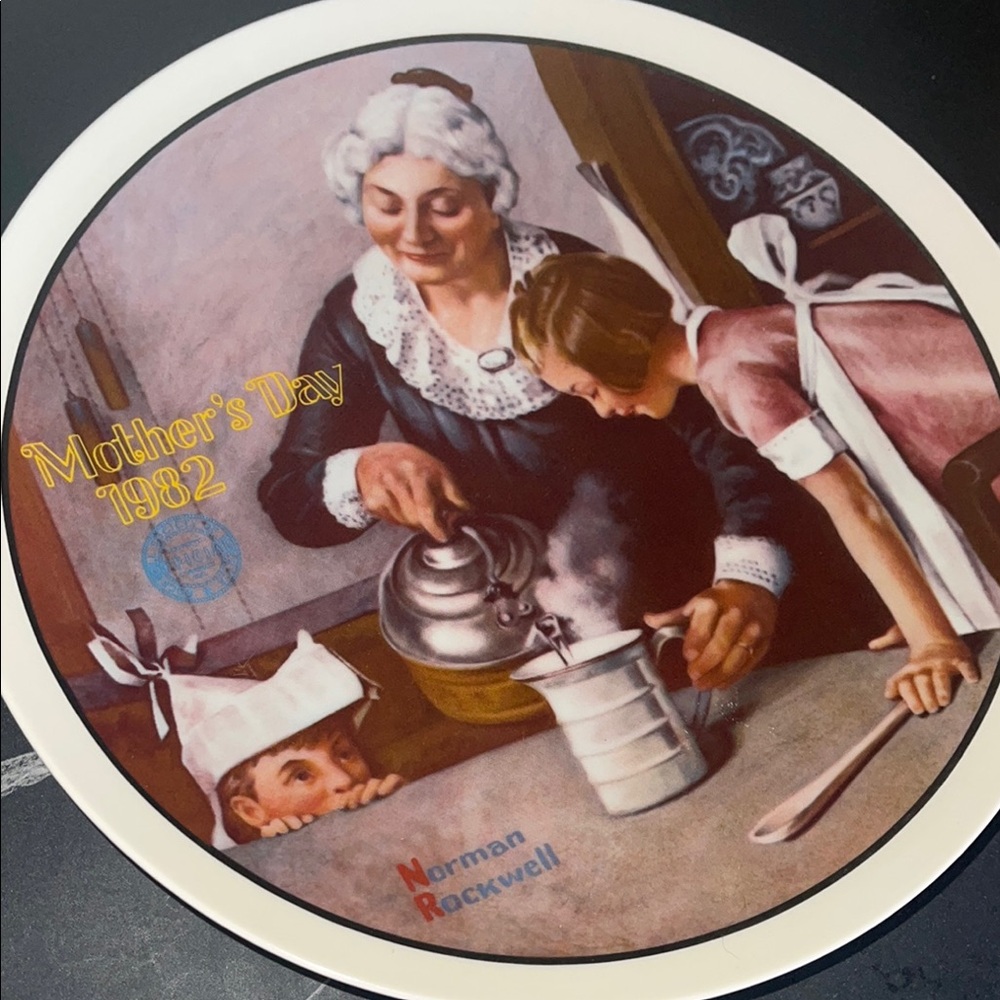 Norman Rockwell Mother's Day 1982 Collector Plate